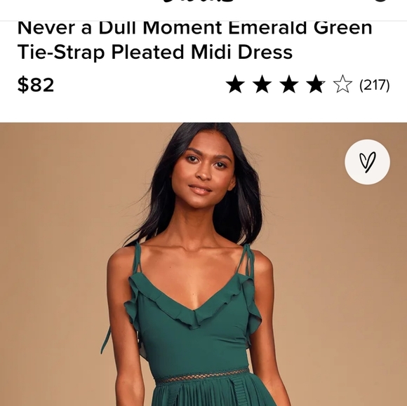 never a dull moment emerald green tie-strap pleated midi dress Lulus Women's Never a Dull Moment Tie-Strap Pleated Midi Dress with  V-Neckline, Emerald Green, Size XX-Small